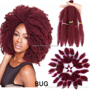 Heat Resistant Synthetic Braids Short Marley Afro  Afro Kinky Marley Braids Synthetic Crochet Marly Braids Hair